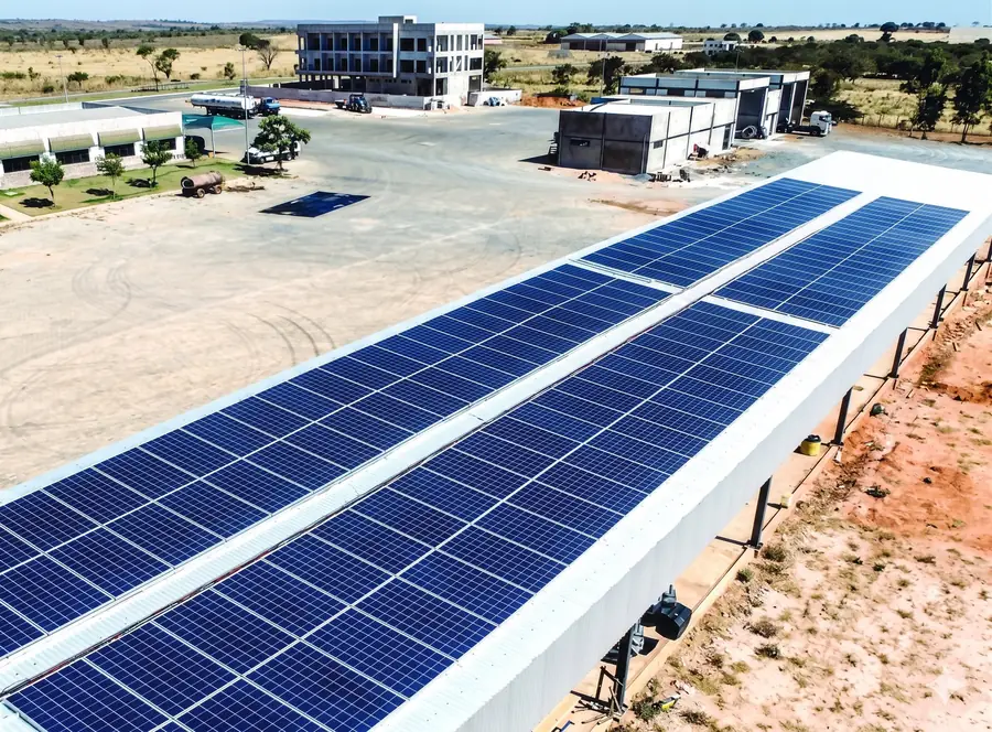 Posto de combustível com sistema fotovoltaico em Chapada Gaúcha
